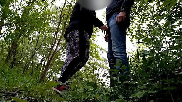 Son-in-law begged mother-in-law for sex on the outdoor, but only got a handjob