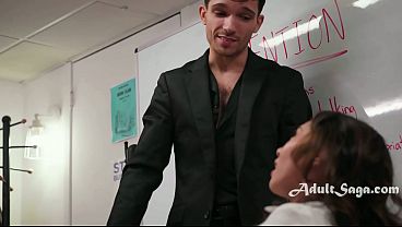 His Scolding Voice Made Me Touch Myself Again So He Fucked Me On The Desk
