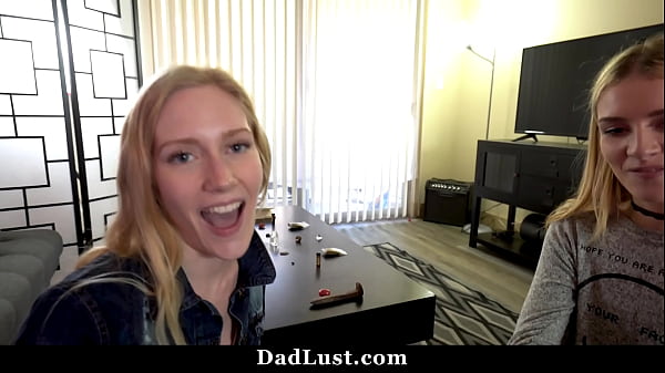 Download Video - Twin Step Daughters Having a Sleepover and Fuck with Stepdad - Dadlust