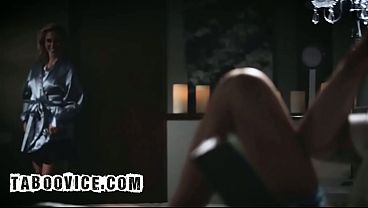 Pervy Man Fantasizes Fucking His Blonde Wife And Hot Brunette