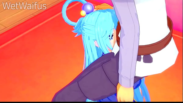 Aqua's Pussy is blessed by Kazuma's Cum in Intense Sex - Konosuba Hentai