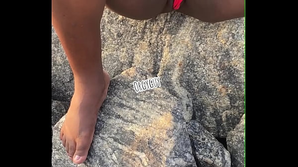 Beach pussy flashing