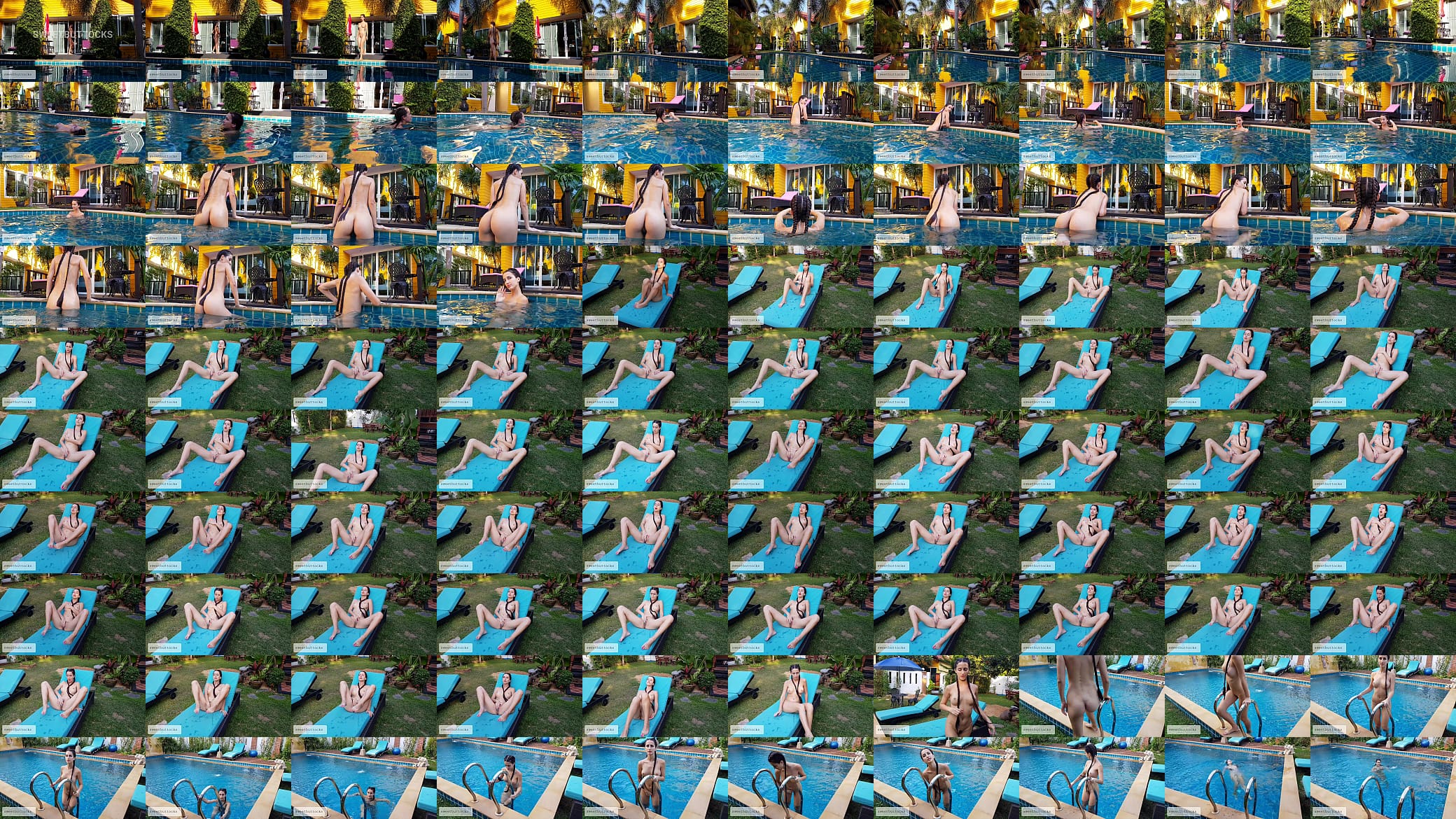 I love swimming naked in the pool and masturbating! 预览图