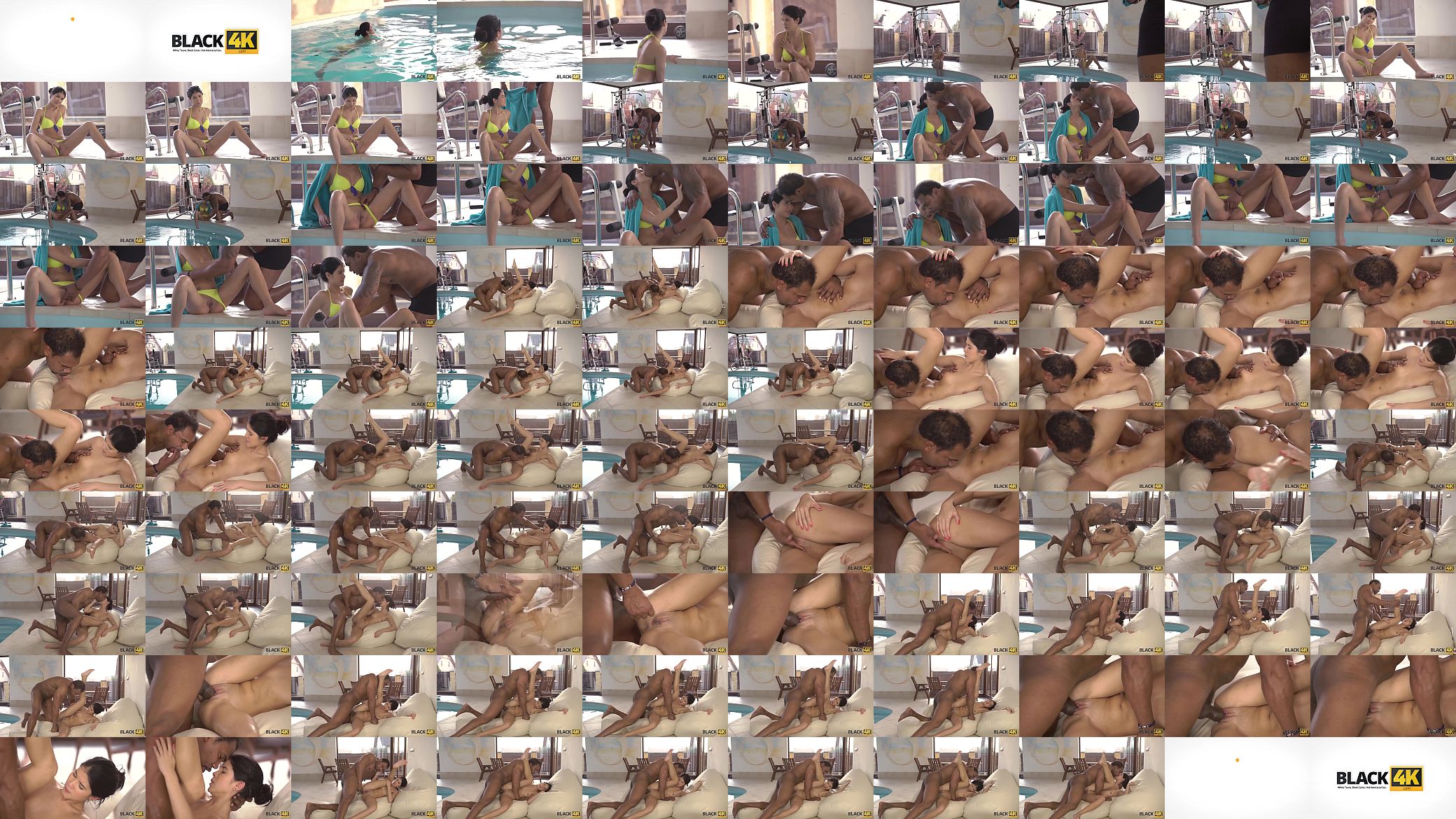 BLACK4K. Interracial coitus of rich babe Madelina Dee and her black muscled coach 预览图