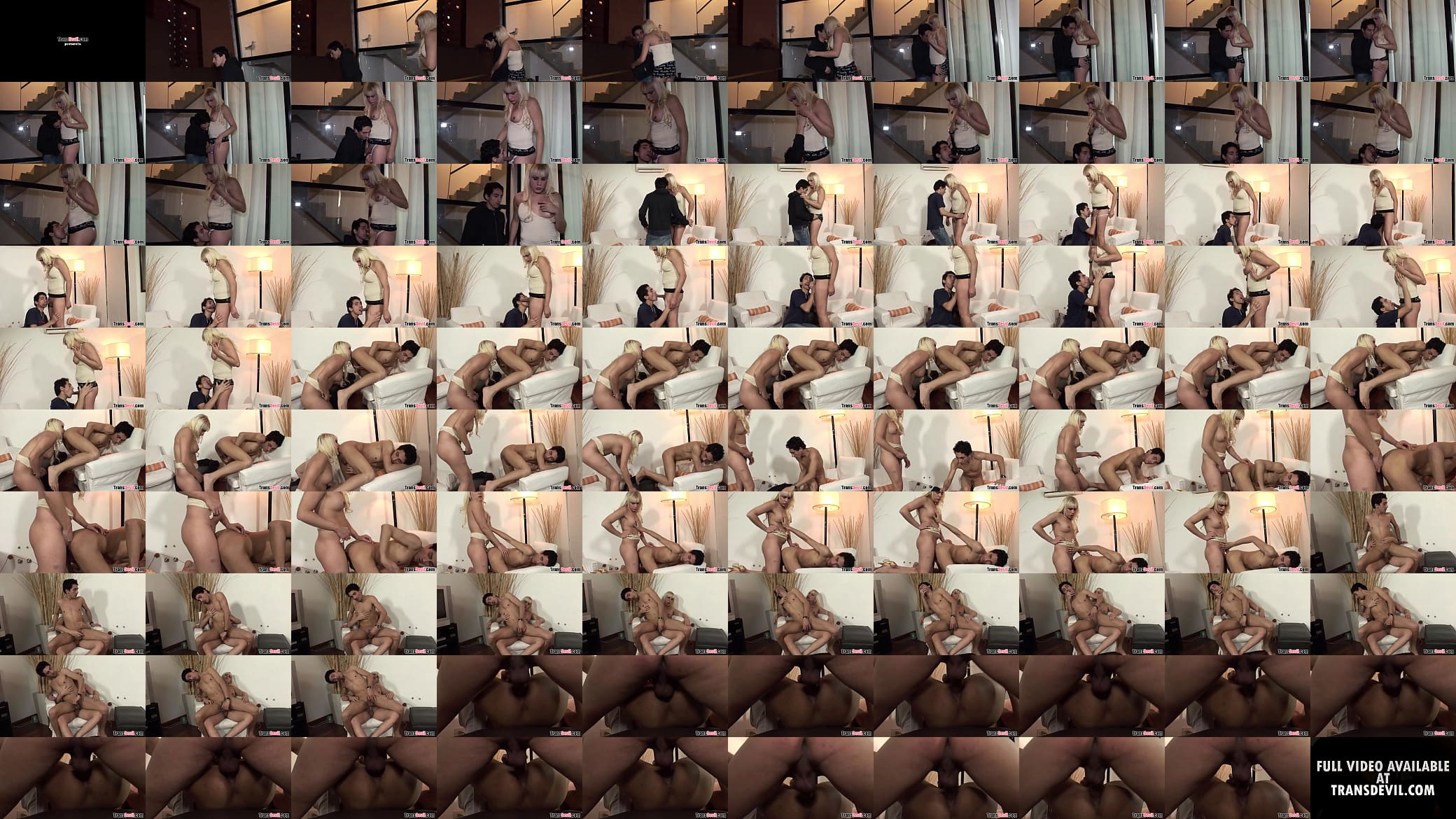 Blonde trans horny chick Ruby plows a white guy 预览图