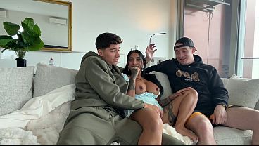 I’m doing what my wife wants and letting my best friend come on her huge tits – Yasmina Khan