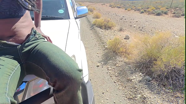 Pissing next to road and getting hubby to eat m...