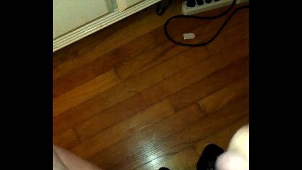 Playing with cock ring on