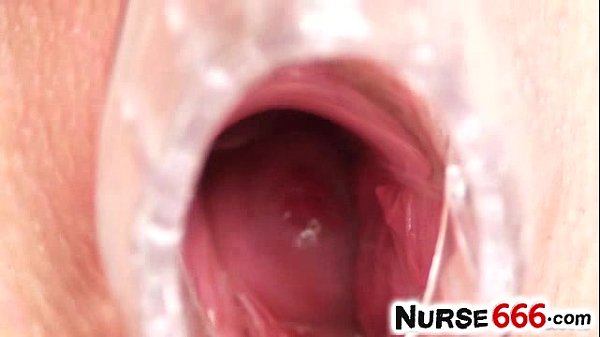 Download Video - Hot brunette Katie Cox clothing sexy nurse uniform