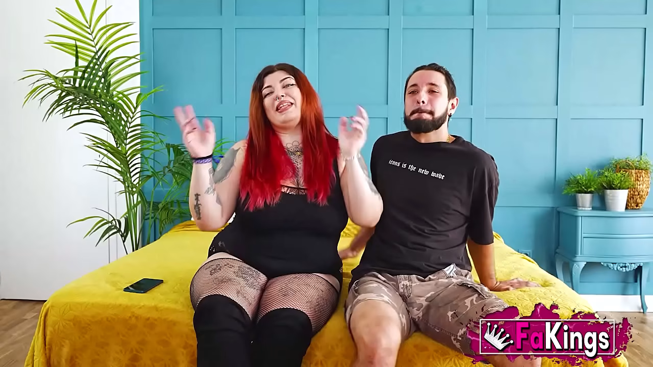 Prettiest plump alt girl milking Italian cocks. Leia Saez gets fucked on FAKings