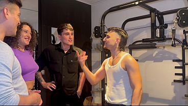 We fucked the gym girl, DP and squats at the gym