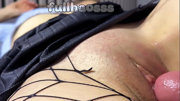 Closeup fucking shaved Asian teen pussy and cum inside