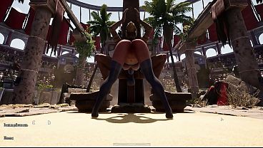 Download Video - The statue's secret ritual goes public&comma; and Lara Croft surrenders herself to the ancient statue in front of 1&comma;000 spectators&period;