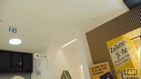 HUNT4K. Hunter fucks gorgeous redhead in the public restroom