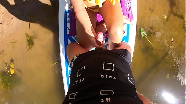 Our Ship Moored to the Shore so that We Could Have a Great Fuck Outdoor - Real Amateur Couple Sex POV