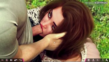 Double Homework | Quick and risky blowjob from a hot teen with big boobs in a public park | My sexiest gameplay moments | Part #3