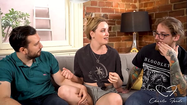 Charlie Forde Got Dicked In 3some! Lucky David & Alex Cum On Her!