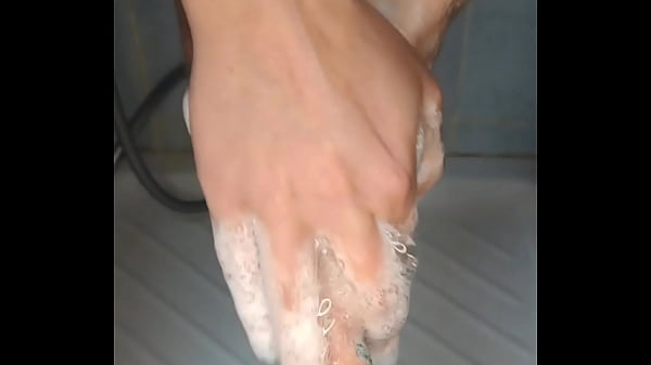 Feet in the shower