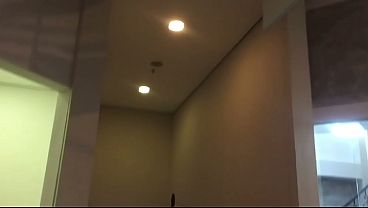 Ex BBB fan pays blowjob in the men's restroom he cum in her mouth and she even thanked