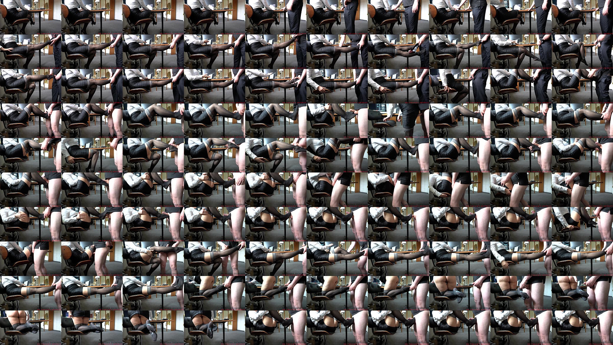 my private secretary used by the boss in the office for footjob - sexy secretaries feet in stockings for footjob 预览图