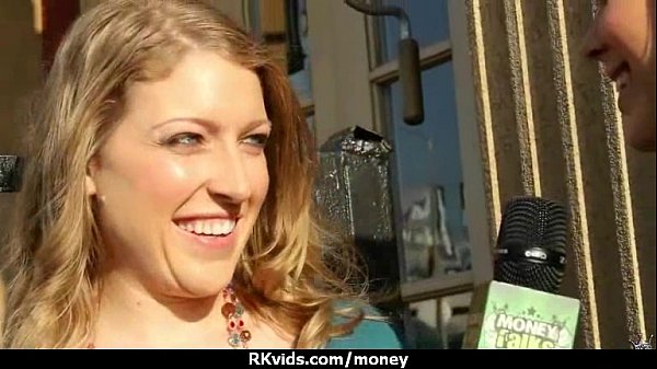 Sexy natural chick trades cash for some rough s...