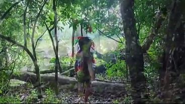 Lost in the middle of the woods, I found a modern and very hot little Indian girl who only let me go after I fucked her tight little ass until I came inside. Vagninho and Rebecca Santos