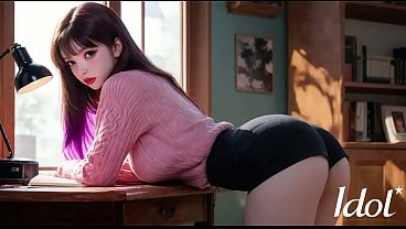 Old man found an Asian student reading a book and fucked her roughly in the ass [AI]