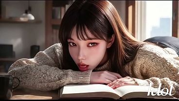 Old man found an Asian student reading a book and fucked her roughly in the ass [AI]