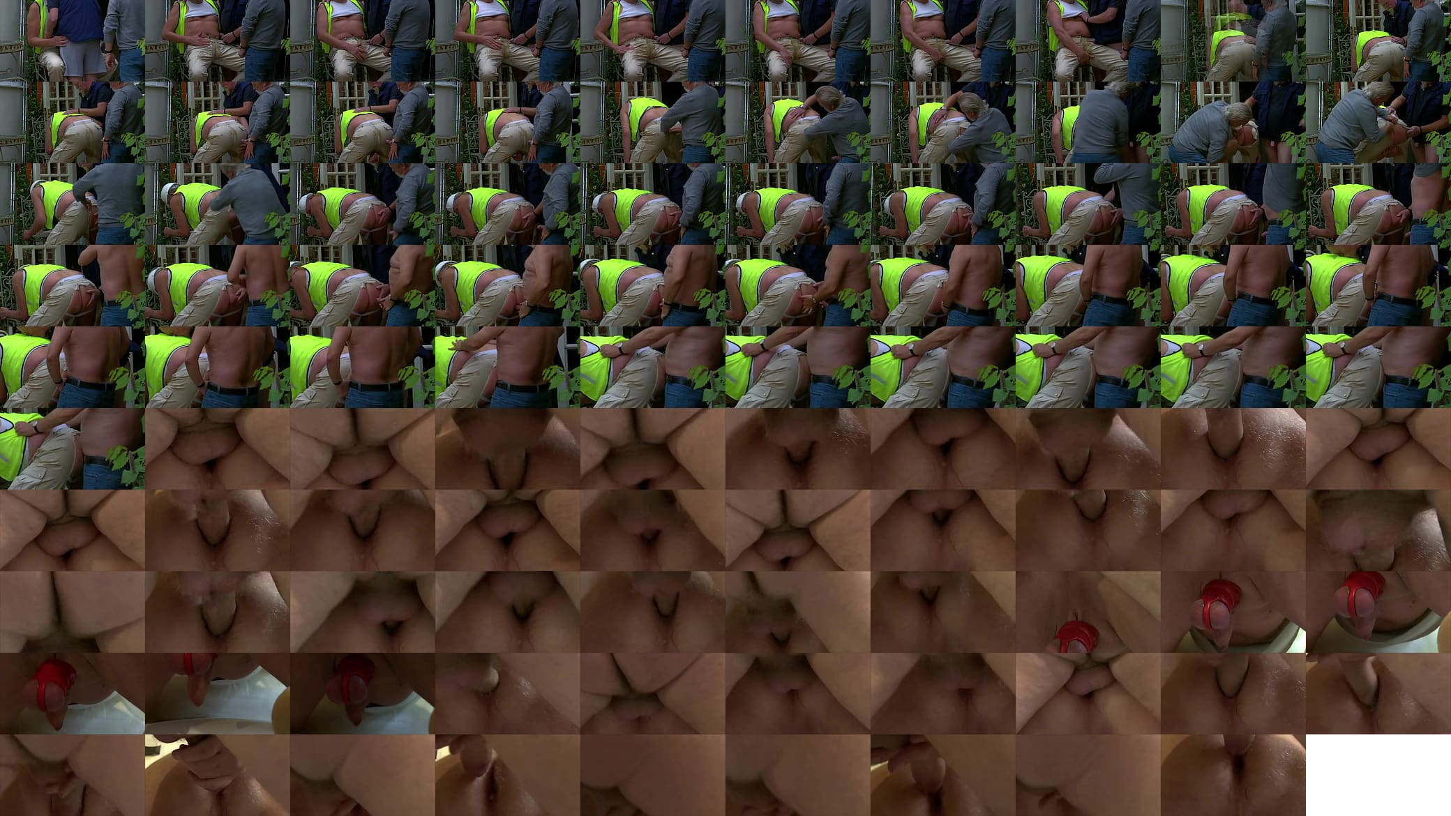 Both Ade and Gary piss on me then Ade fucks me bareback, cumming in my ass. 预览图