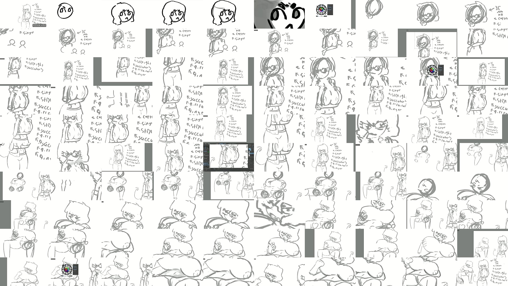 I draw Big Titty HR Lady 预览图