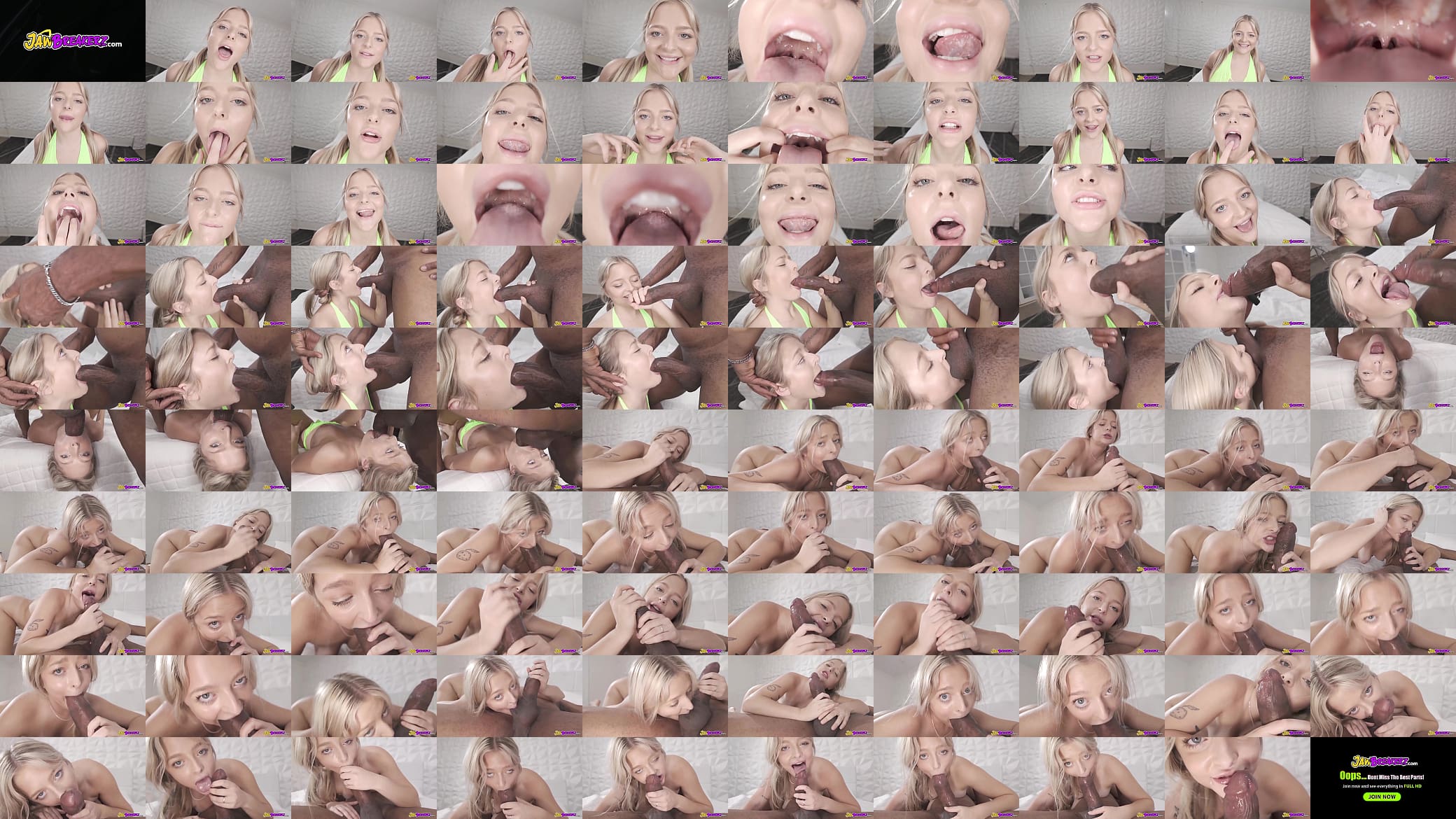 Blonde Teen INCREDIBLE BBC Interracial Blowjob 预览图