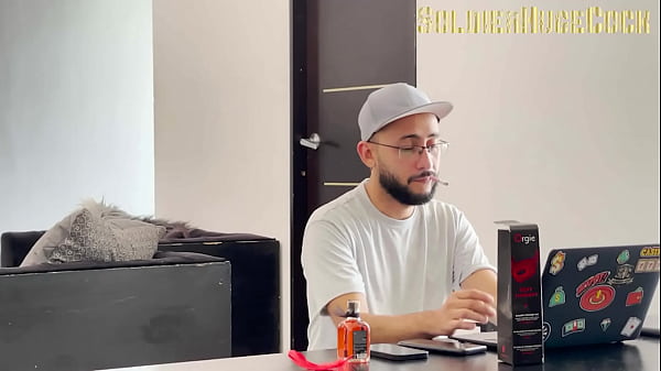 My Mexican wife surprises me with her new lingerie while I work and we end up fucking hard on the table!