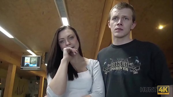 HUNT4K. Cuckold watches how his beloved earns money with her pussy
