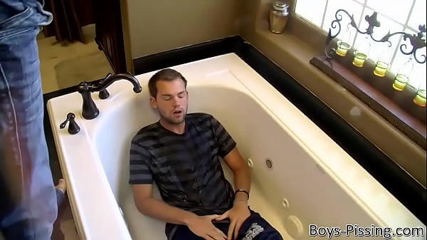 Download Video - Cute bottom gay Preston Ettinger peed on and fucked in orgy