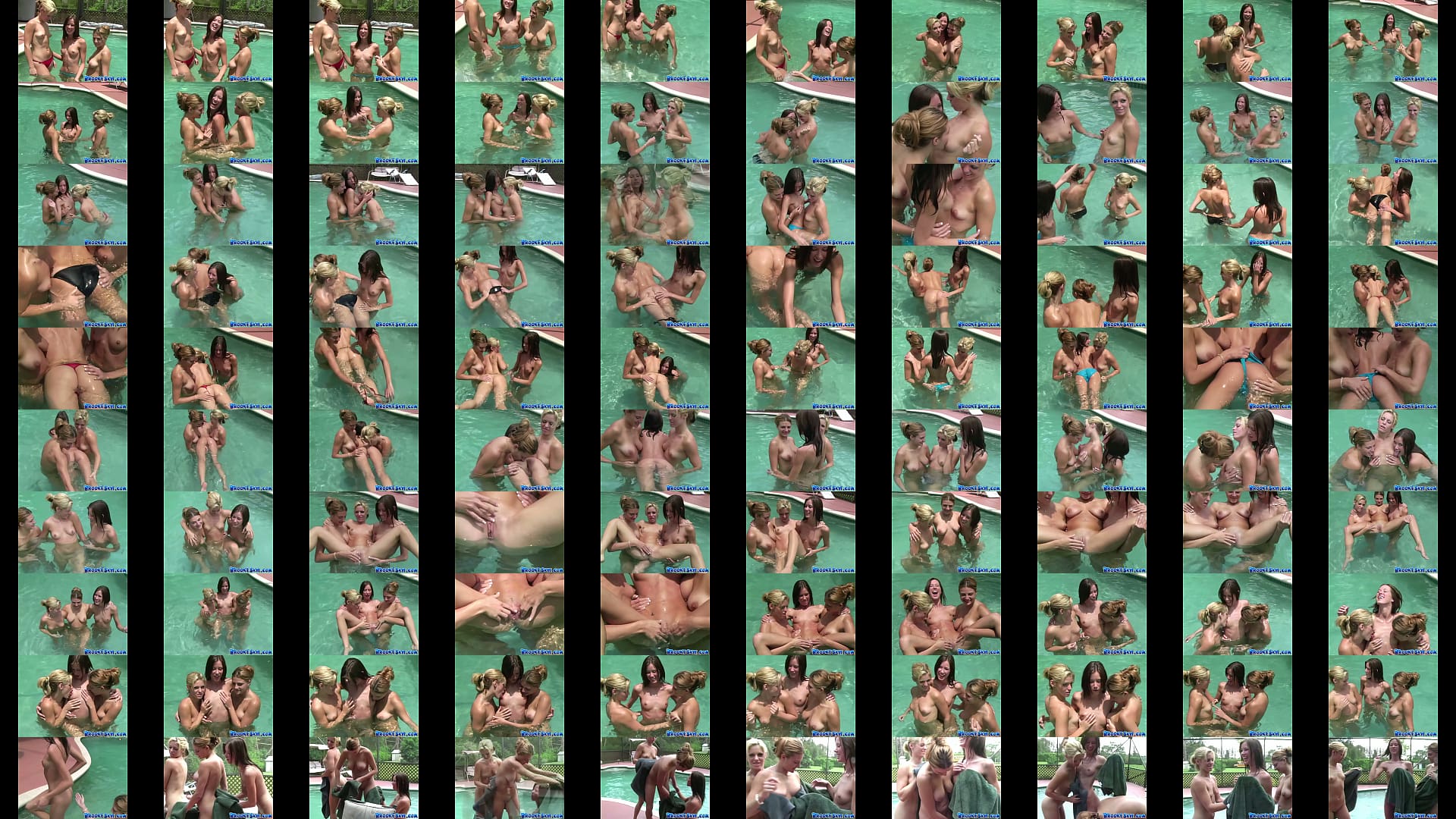Brooke Skye - Lesbian Threesome In The Pool 预览图