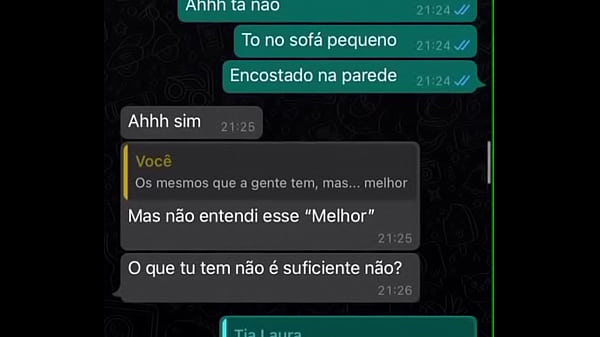 Download Video - CONVERSA TIA CACHORRA DANDO PRO SOBRINHO NO ANIVERS&Aacute;RIO DELE WHATSAPP ZAP ZAP