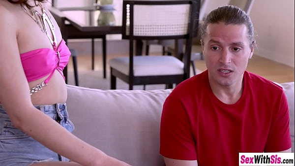 Teen stepsisters Aria Valencia wet pussy filled up with stepbros big dick