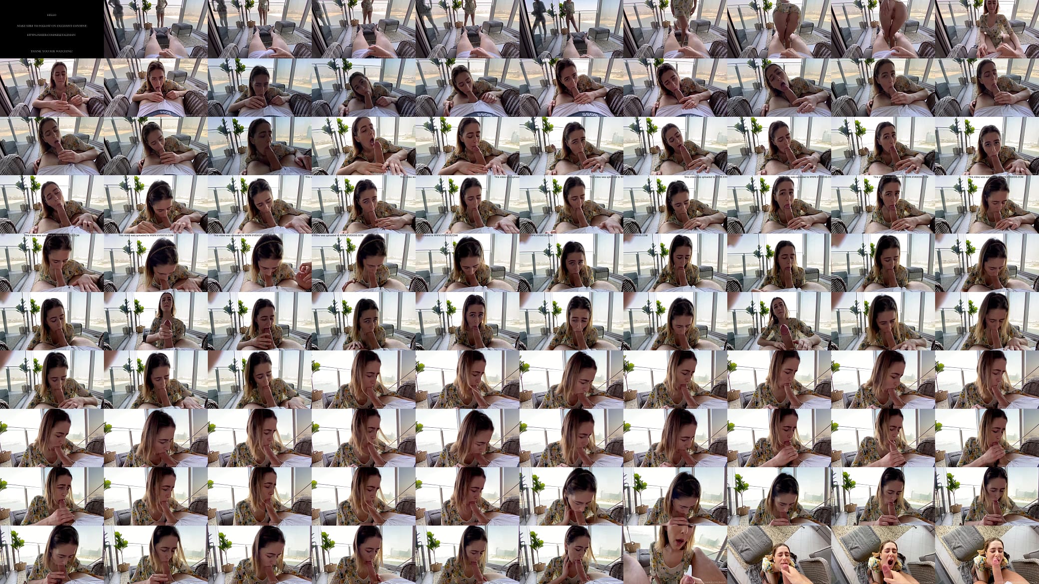 Relax On The Balcony With Blowjob And Huge Facial. 预览图