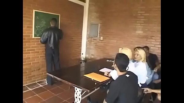 A lush shemale-teacher teaches a student - Part...