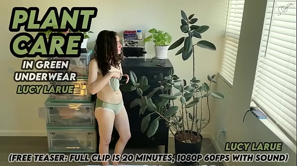 Plant Care in Green Underwear