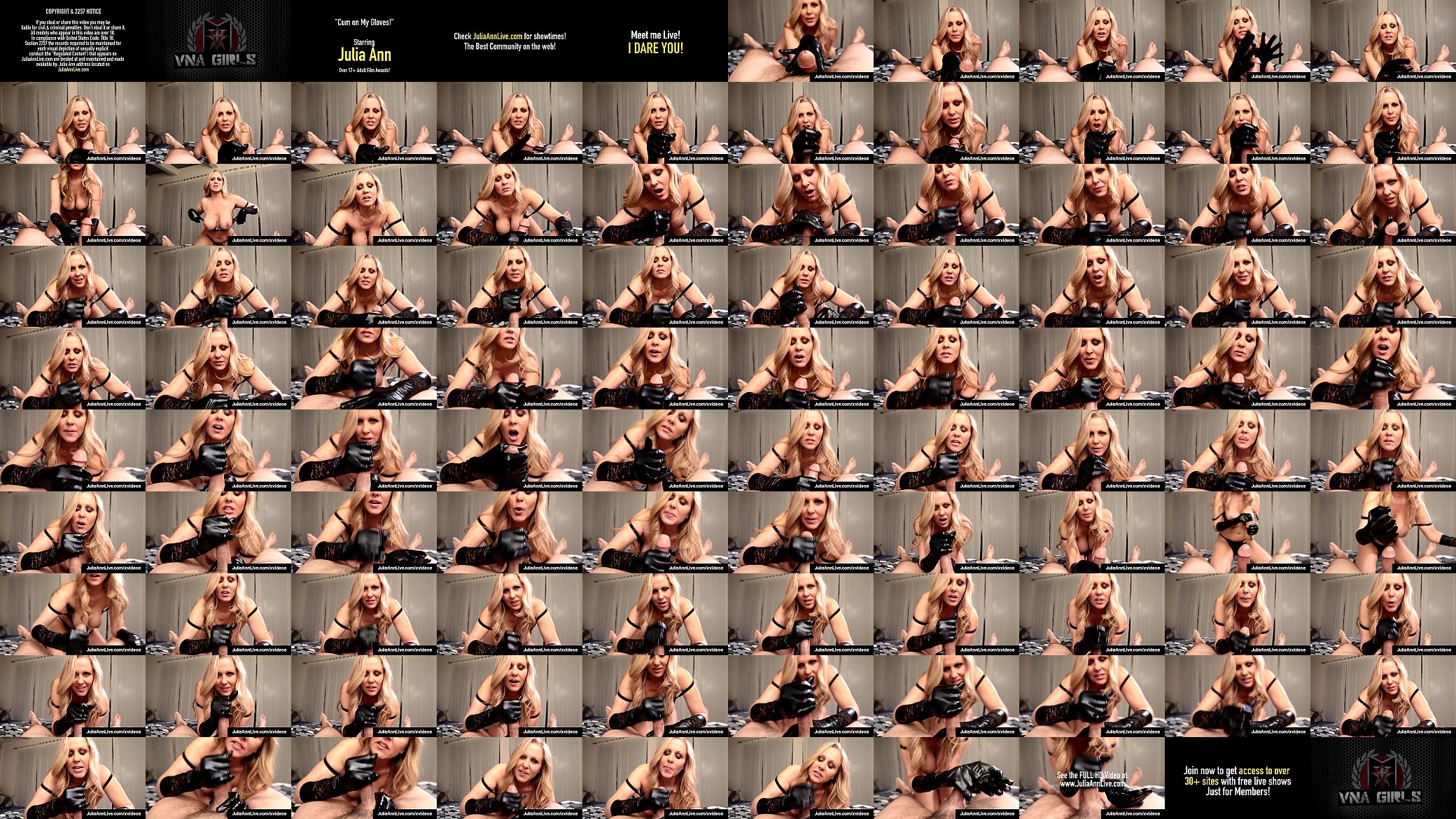 Handjob Hottie  &amp; Milf Julia Ann Jacks Off Cock With Gloves! 预览图