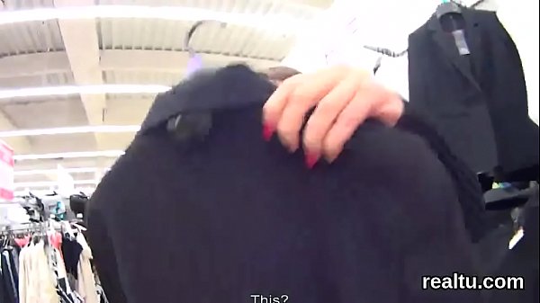 Striking czech girl is seduced in the hypermarket and plowed in pov