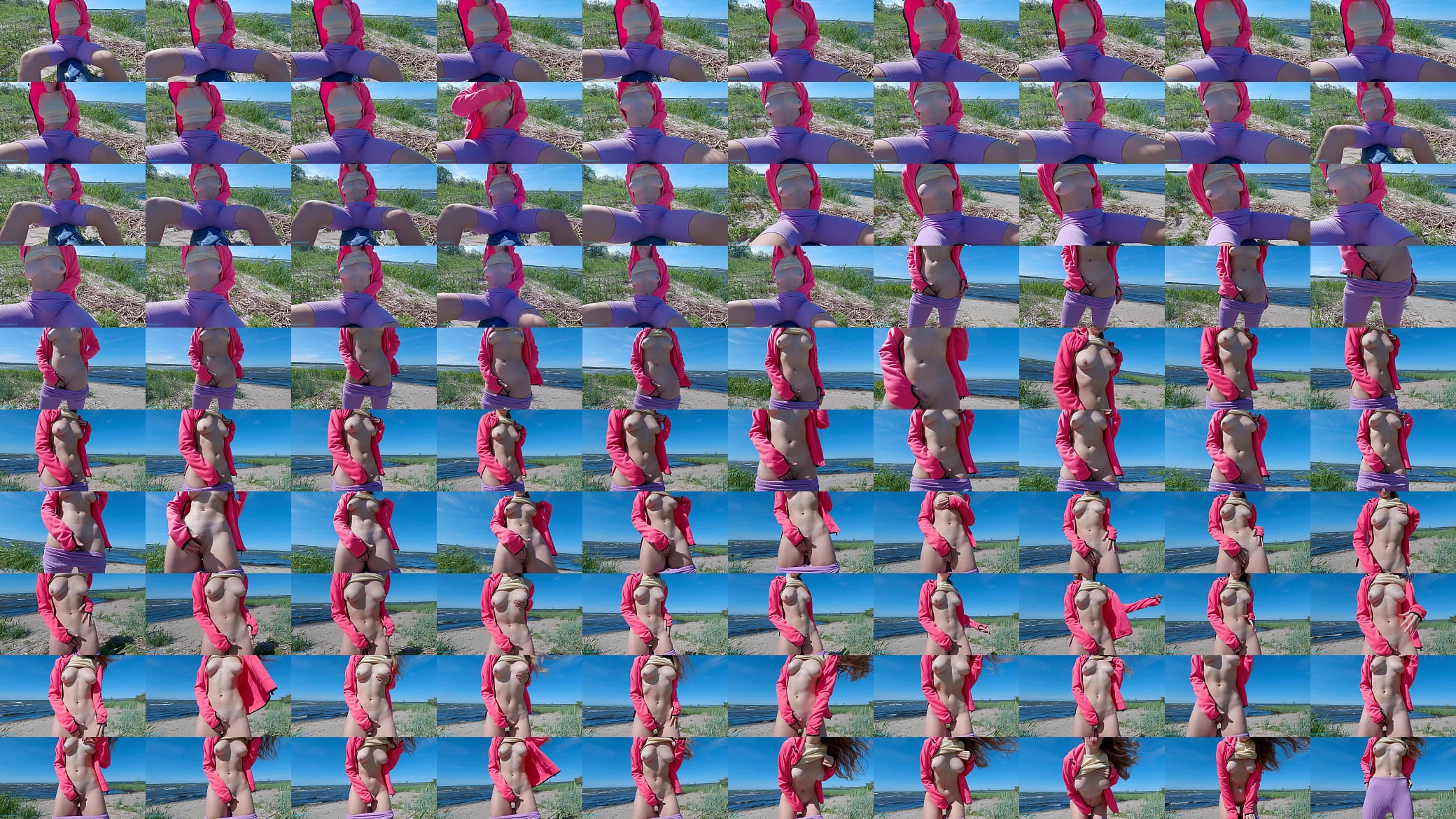 Teen masturbates on an empty beach until orgasm - ProgrammersWife 预览图