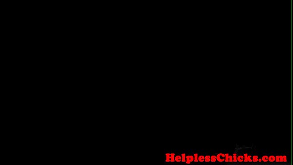 Gagged teen hardfucked while blindfolded
