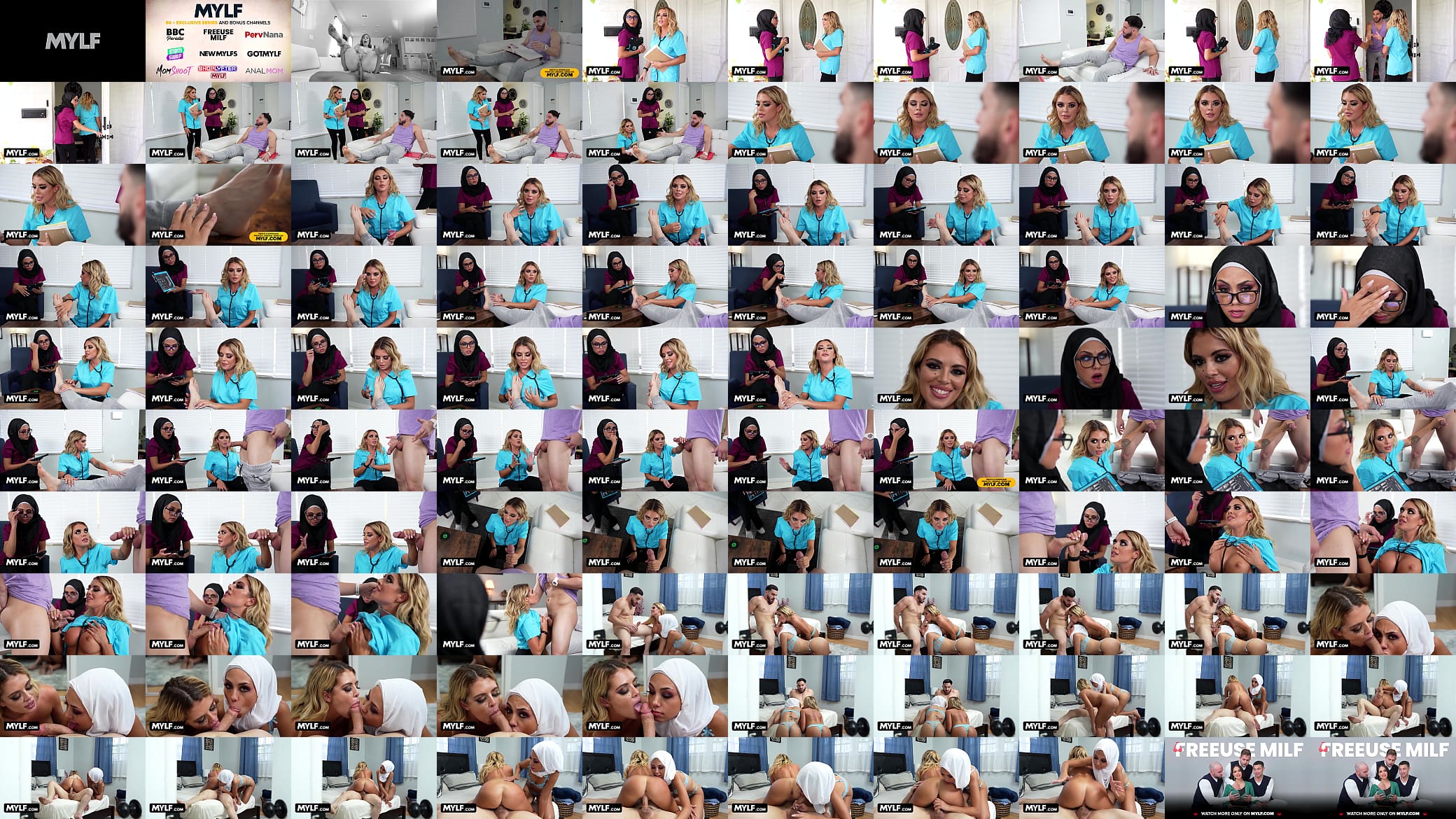 Mylf - Busty Milf Doctor Vivianne DeSilva And Her Muslim Assistant Bianca Bangs Cure Cock Injury 预览图