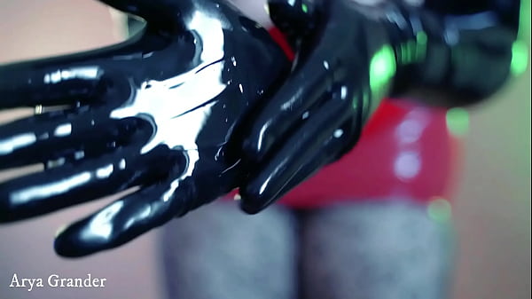 sexy latex rubber gloves