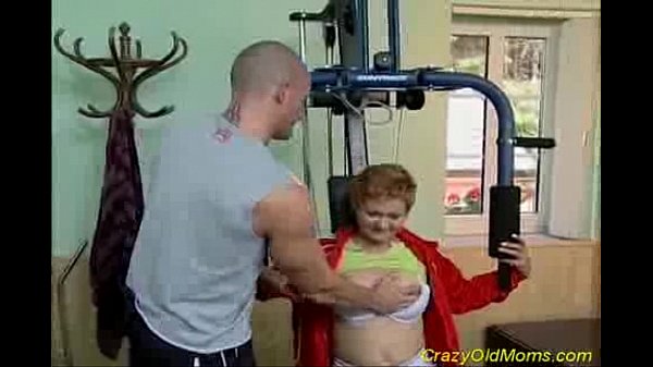 Crazy old mom gets hard fucked