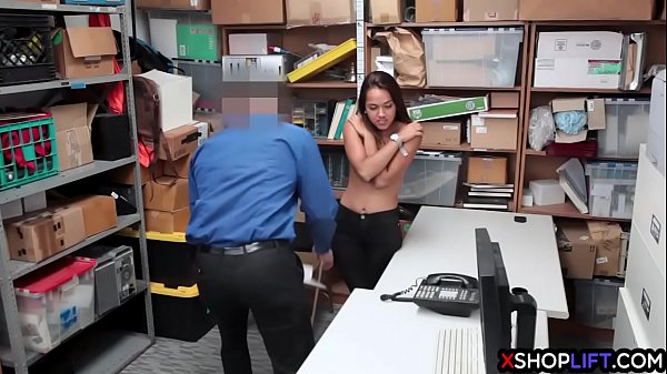 Hot latina teen gets caught shoplifting and hard fucked