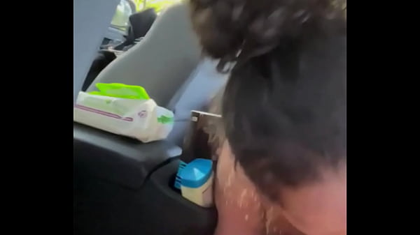 Streetwalker with a perfect tits & a big booty gets naked to suck dick in the back seat of a car & takes a load of cum in her mouth