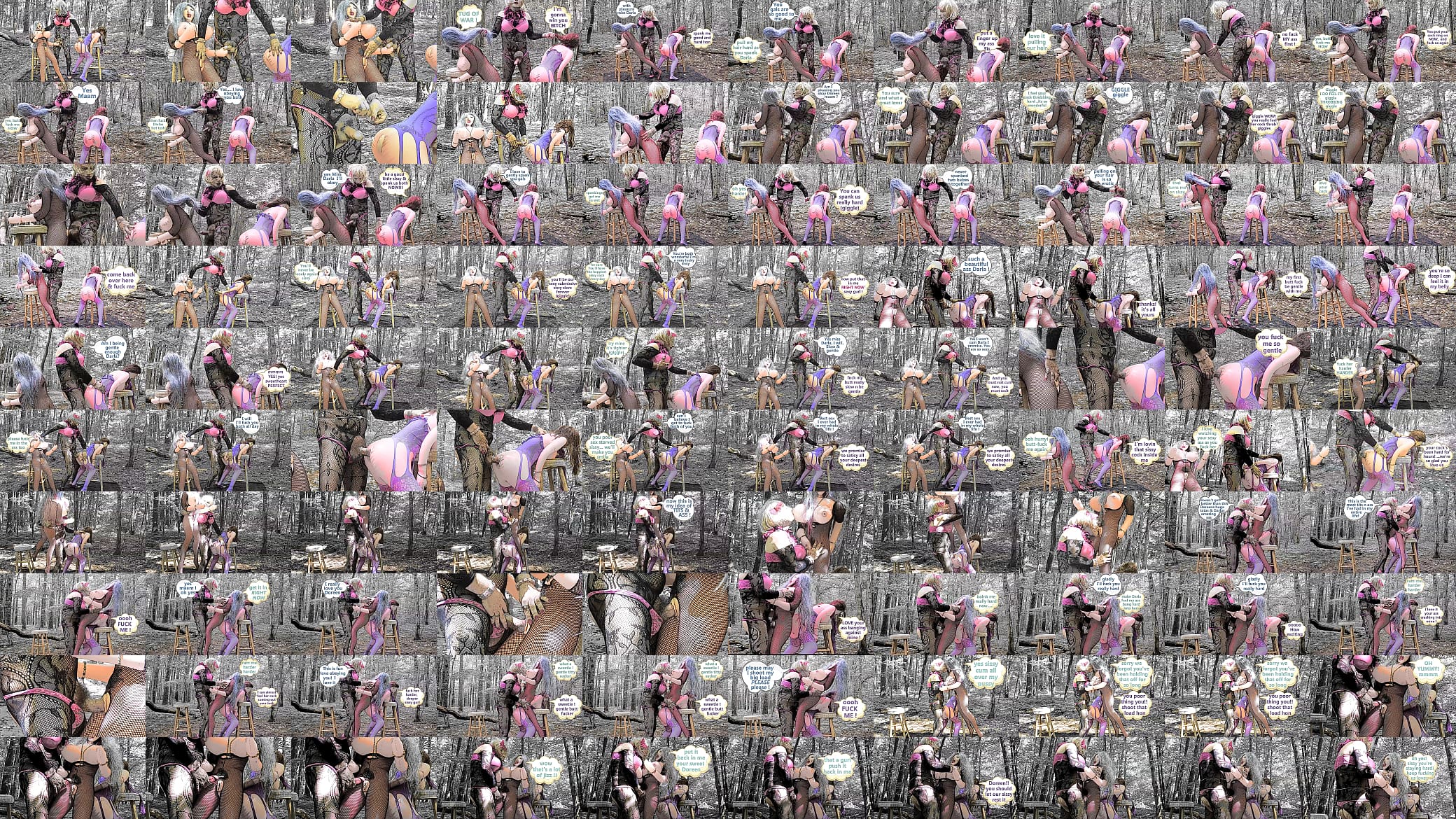 Sexy Sissy romancing two blow up dolls prt 3 cartoon slideshow (anal and pussy fucking) 预览图